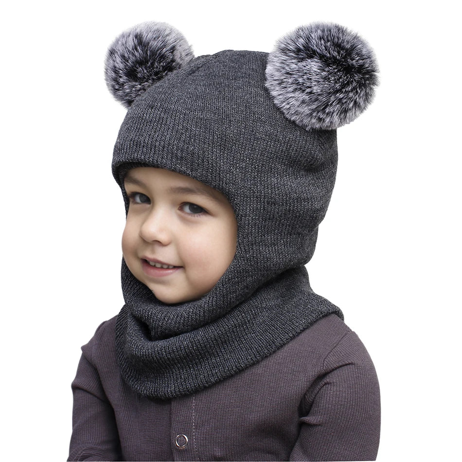 Children's Knit Balaclava Hat